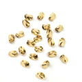 DIY 14K gold filled irregular twisted triangular loose beads for jewelry making - 5x4.5mm / 14K Gold