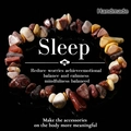 Close-up of handmade natural colorful gemstone bracelet with irregular stone beads - Colorful Mixed Ore