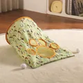 Cat tunnel toy in light green with hedgehog pattern, cat claw window, and fuzzy balls - Three-layer Crinkle Cat Tunnel / Hedgehog Style (Light Green)