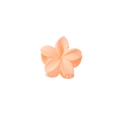 Piccola molletta per capelli a fiore di frangipane arancione pesca opaco da 4 cm - Arancione Chiaro Opaco