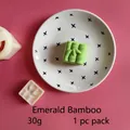 Bamboo shaped pastry mold for 30g green mung bean cakes and pineapple desserts - 30g Emerald Bamboo (1 Mold 1 Stamp)