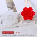 3D Rose flower silicone mold with dimensions 88x35mm for handmade candle and resin art - Rose 1 ZW-296