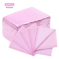 Manteles desechables para uñas rosa 50uds 45x32,5cm con textura de gofres - 50 Piezas / Rosa