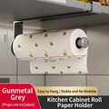 Gunmetal grey matte kitchen paper holder for under cabinet mounting, 31.7cm size - Under Cabinet Hanging Type / Gunmetal