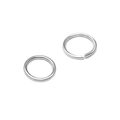 Polished S925 sterling silver open rings for DIY jewelry making and connecting - Jump Rings / 0.6x3mm