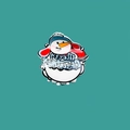 Cartoon snowman hair claw clip with Merry Christmas text for festive hairstyles - Letter Snowman 5cm