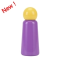 Thermos créatif en acier inoxydable violet avec bouchon jaune en taille 350ml portable - Jaune & Violet
