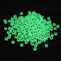 Perline rotonde luminose verdi con lettera A per creazione di gioielli fai-da-te - Lettera A / Verde Luminoso