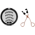 Reusable magnetic eyelashes set model 52HB with rose gold applicator and black storage case - 52HB-4 Style With Black Applicator Set