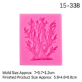 Pink silicone coral branch fondant mold for cake decorating 7x5.7cm size - 5# Pink (Coral)