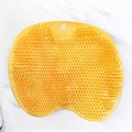 Gele siliconen voetmassageborstel met dichte haren en wandmontage met zuignap - Speciale Aanbieding / Geel
