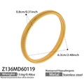 Waterproof 18k gold plated stainless steel snake texture stretch bracelet with 0.8cm width - 0.8cm Wide / Gold