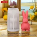 Stampo in silicone a coniglio per candele pasquali e resina con dettagli sulle misure - Coniglio E ZL-933