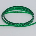 Flat metallic emerald green glitter ribbon roll for DIY gift wrapping and crafts - 0.5cm Wide * 20 Yards / Green
