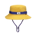 Cappello da sole outdoor giallo zenzero con fascia blu navy e cordino antivento regolabile - Giallo