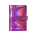 Holographic purple A6 ring binder notebook cover with metallic iridescent finish - Laser Red (Cover Only)