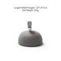 Gray velvet hemispherical ring display stand model EC04003 for jewelry showcase - EC04003 Ring Holder C Grey