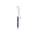 Blue ABS handle 304 stainless steel butter knife with silver blade 16cm length - Blue