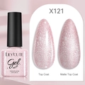 LILY'CUTE 7ml gel polish X121 in shimmering light pink with shiny and matte finishes - Silver Shimmer (121)