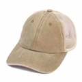 Cappello trucker unisex in rete kaki con rete traspirante per protezione solare estiva - Regolabile / Cachi