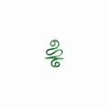 Anillo de ganchillo en espiral verde para tensión de hilo y tejido a mano manual - verde oscuro