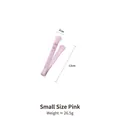 Pink cat paw silicone food clip in small size 12cm with cute meat pad design details - Small Pink (Upgrade) One-piece Silicone
