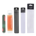 Selection of stainless steel eyelash tweezer storage cases and PVC packaging pouches - Transparent Box + Mirror Silver