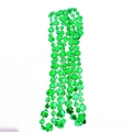 Green clover bead necklace for St. Patrick's Day party favors and costume accessory - Large and Small Shamrock