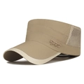Visière de soleil kaki en maille respirante avec broderie Sports et séchage rapide - Réglable / Kaki