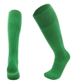 Neon green athletic football socks with ribbed cuffs and reinforced knit texture - Grass Green