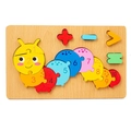 Wooden caterpillar number puzzle toy for kids early math and color learning - Caterpillar 2