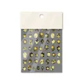Pegatinas para uñas con flores doradas de estilo japonés y material fino flexible - Flor Dorada Clásica(TA102)