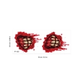 Halloween scary mouth scar tattoo sticker with bloody teeth design FF-022 style - Mouth Pattern (FF-022)