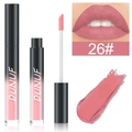 Rouge à lèvres liquide mat vieux rose 26 avec applicateur et test de couleur lèvres - 26#