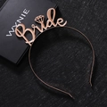 Cerchietto sposa oro rosa con corona e accento di diamante per accessorio matrimonio - Oro rosa