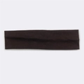 Flat lay of brown cotton sports headband for running and outdoor activities - Dark Coffee