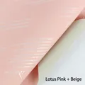 Waterproof double-sided lotus pink and tawny floral wrapping paper with artistic white text - Korean Film English - Lotus Pink + Tea Brown