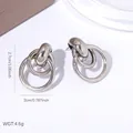 Silver Nested Hoop Earrings ZJGE1800