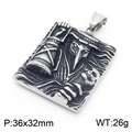 Colgante punk de médico de la peste en acero inoxidable plateado con diseño de calavera - Estilo Médico De La Peste(KP130522-TGX)