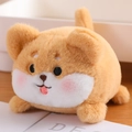 Cute brown Shiba Inu plush toy with soft fur and wagging tail feature for kids - Shiba Inu 11cm
