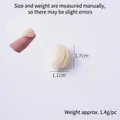 Realistic artificial pistachio model 1.7x1.1cm in cream white for DIY craft projects - White Pistachios