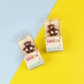 Cute brown little bear birthday candle in transparent packaging for cake decoration - Box Packaging / Brown