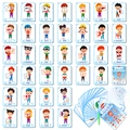 Flashcard educative sulla cognizione del corpo per bambini, set di 36 carte di anatomia - Cognizione Corporea