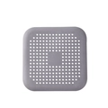 Copertura scarico quadrata grigia in silicone con fori filtro per il bagno - Nuovo Quadrato Grigio 15*15CM