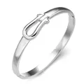 170 U-shaped Horseshoe Buckle Bracelet Steel Color