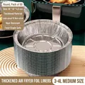 50pcs thick round aluminum foil air fryer liners 16cm for 3-4L cooking baskets - Diameter 16cm (50 Pieces)