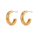 Classic Zircon Star Earrings - Colorful Zircon