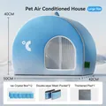 Großes Kühlhaus für Haustiere in Blau mit 12 Eiskristallboxen für Katzen und Hunde - Groß (12 Eisboxen)