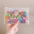 Mini pinzas para el cabello de mariposa en colores caramelo en una bolsa de joyas - 50 Piezas/3316 / Multicolor