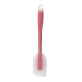 Espátula de silicona rosa con cabezal blanco semitransparente para repostería y cocina - 72g Rojo